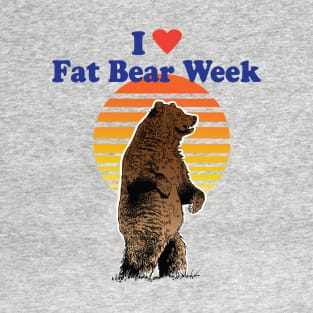 LOVE FAT BEAR WEEK, Design for Fat Bear Week, Vintage Vibes Bear T-Shirt